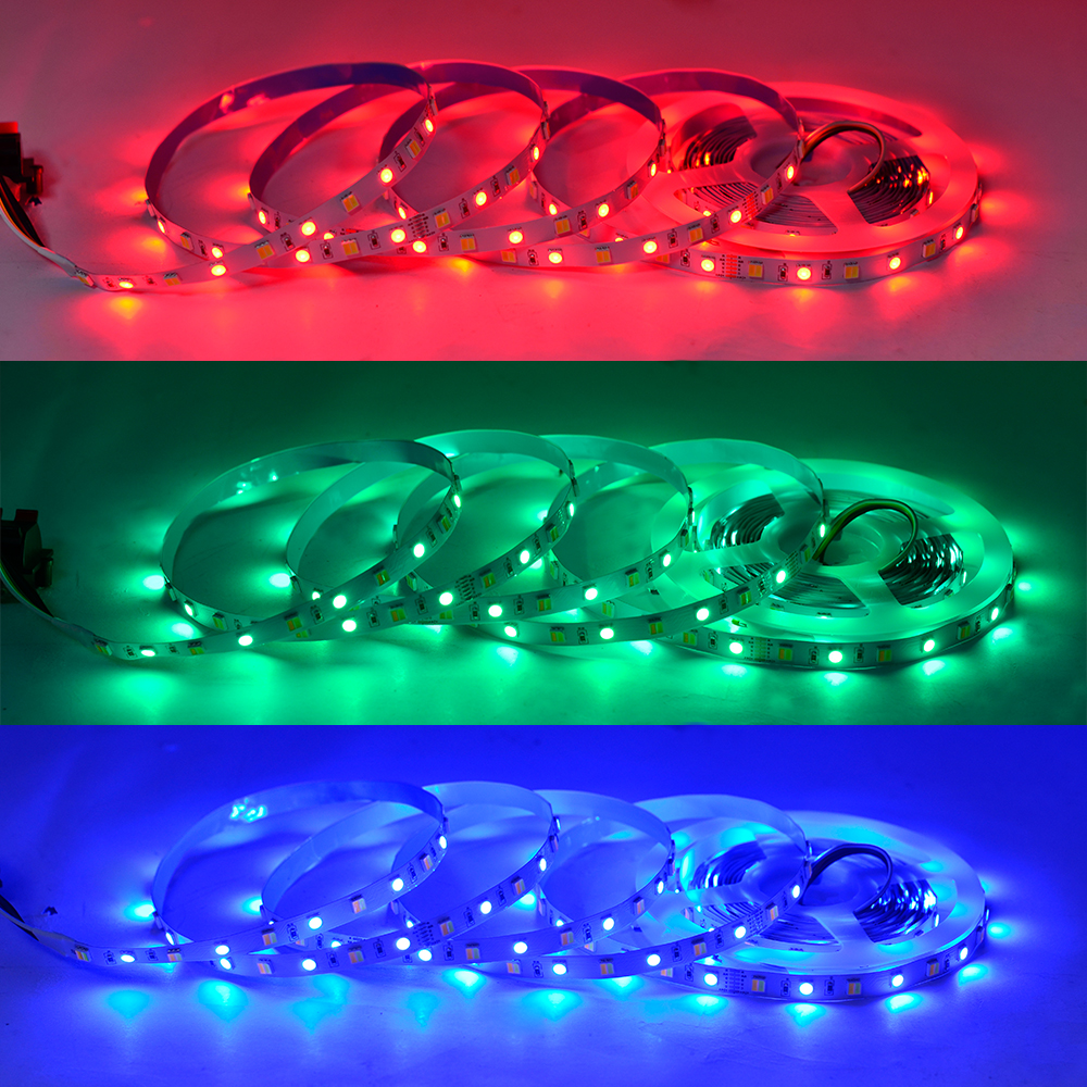 5050 3in1 RGB+CCT 2in1 Multi Color LED Lights - 12mm/10mm 12V/24V LED Strip - 60LEDs/m 5050 3in1 RGB+CCT 2in1 Multi Color LED Lights - 12mm/10mm 12V/24V LED Strip - 60LEDs/m